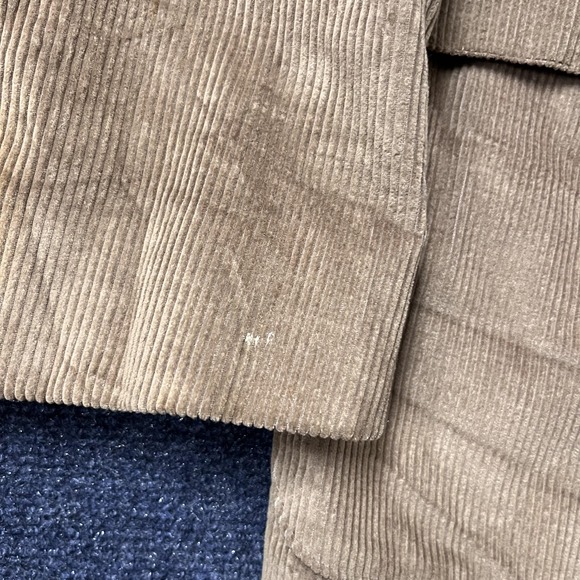 WGT By Farah Blazer Mens 42 Beige Corduroy Elbow Patch Sport Coat Jacket Casual - Picture 4 of 13